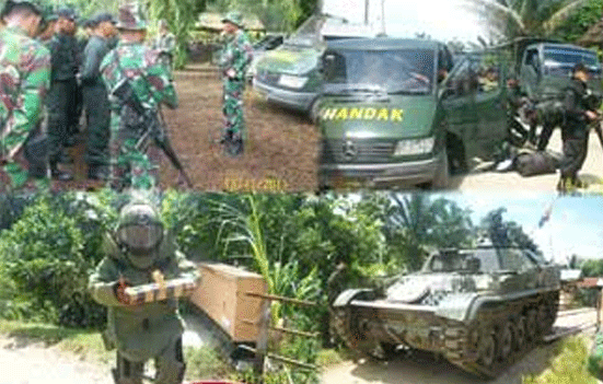 Batalyon KAVALERI 6/Serbu Perkuat YONIF 121/ Mk dalam rangka Mendukung Latis BTP Brigif 7/ RR