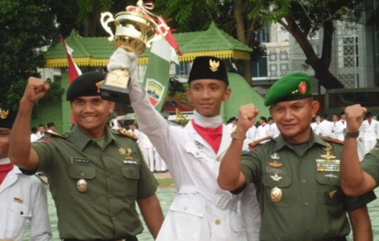 Lomba Paskibraka Tk SMU dalam rangka merebutkan Piala Pangdam I/BB