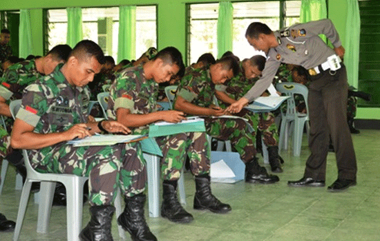 Pembuatan SIM Secara Kolektif Di Asrama YONKAV 6/Serbu