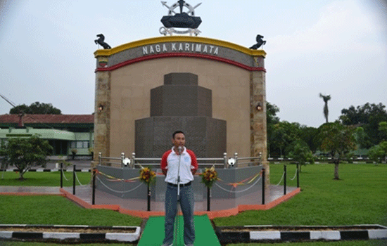Penyegaran Tugu Batalyon Kavaleri 6/Serbu