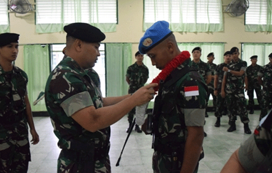Upacara Pelepasan Satgas Batalyon Mekanis TNI Konga Unifil