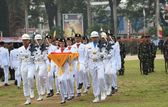 Yonkav 6/Serbu Meriahkan Perayaan HUT RI Ke 71 di Lapangan Merdeka Medan