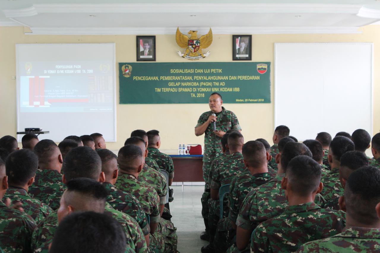 Batalyon Kavaleri 6/Naga Karimata Gelar Sosialisasi Uji Petik P4GN
